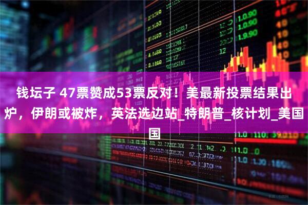 钱坛子 47票赞成53票反对！美最新投票结果出炉，伊朗或被炸，英法选边站_特朗普_核计划_美国