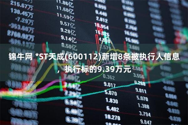 锦牛网 *ST天成(600112)新增8条被执行人信息，执行标的9.39万元