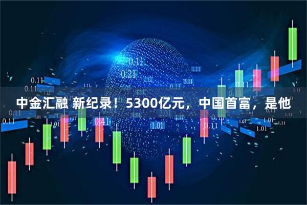 中金汇融 新纪录!5300亿元,中国首富,是他