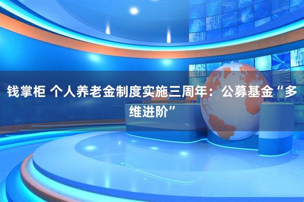 钱掌柜 个人养老金制度实施三周年:公募基金“多维进阶”